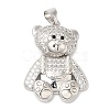 Brass with Cubic Zirconia Pendants KK-K340-01P-01-1
