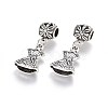 Alloy European Dangle Charms MPDL-L023-01AS-2