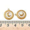 304 Stainless Steel Enamel Pendants STAS-V015-49G-3