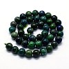 Natural Chrysocolla and Lapis Lazuli Beads Strands G-I199-37-8mm-2