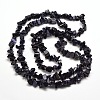 Synthetic  Blue Goldstone Chip Bead Strands G-M205-41-2