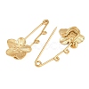 Peach Blossom 304 Stainless Steel Safety Pins Brooch Findings SA-CBA098D-14B-G02-2