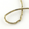 Column Electroplated Non-magnetic Synthetic Hematite Beads Strands G-R259-69E-2