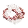 Natural Quartz Crystal & Rhodonite Beads Strands G-L610-A22-01-3