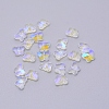 Transparent Electroplate Glass Beads GLAA-P037-02B-AB04-1