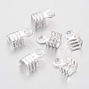 Brass Folding Crimp Ends X-KK-P031-06-2