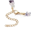 Natural Fluorite Chip Beaded Bracelets for Women X-BJEW-JB11742-06-4
