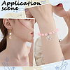 3 Strands Baking Paint Imitation Jade Glass Round Bead Strands DGLA-PA0001-01B-5