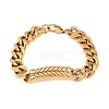 Cuban Link Chain Bracelets Hand Polished LS-BJEW-D379-06G-2