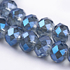 Electroplate Glass Beads Strands EGLA-D020-8x5mm-59-3