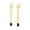 Brass Enamel Pendants KK-G416-36G-02-1