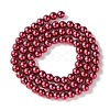 Eco-Friendly Dyed Glass Pearl Beads Strands HY-A008-5mm-RB084-3