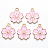 Alloy Enamel Pendants X-ENAM-S121-115B-2