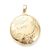 Brass Micro Pave Clear Cubic Zirconia Locket Pendants KK-P199-08G-2