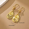 Hollow Brass Hoop Dangle Earrings for Women VK7557-1-2