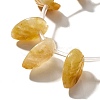 Natural Topaz Jade Beads Strands G-P561-A05-01-3