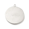 Non-Tarnish 304 Stainless Steel Pendants STAS-A066-02P-2