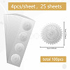 Round Silver Foil Embossed Picture Stickers DIY-WH0503-002-2