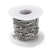 Tarnish Resistant 304 Stainless Steel Cross Link Chains CHS-G027-10P-3