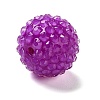 Chunky Resin Rhinestone Bubblegum Ball Beads RESI-S259-A-3