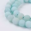 Natural Amazonite Beads Strands G-J376-19F-8mm-3