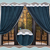 Polyester Curtain Tape for Hook DIY-WH0569-69B-4