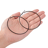 304 Stainless Steel Big Hoop Earrings EJEW-F105-02B-4