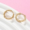 304 Stainless Steel Twist Hoop Earrings for Women EJEW-A130-02B-G-5