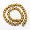 Electroplate Non-magnetic Synthetic Hematite Beads Strands G-R363-8mm-M-2