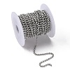Tarnish Resistant 304 Stainless Steel Ball Beaded Chains CHS-K002-11-7