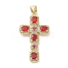 Brass Micro Pave Cubic Zirconia Pendants KK-CBA56EF-32G-2
