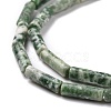 Natural Green Spot Jasper Beads Strands G-D464-14-4
