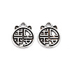 Tibetan Style Alloy Pendant Enamel Settings PALLOY-N160-68-1