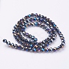 Electroplate Glass Beads Strands EGLA-J042-6mm-AB01-2