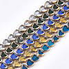 Electroplate Glass Beads Strands EGLA-S188-09-1