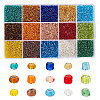 15 Colors Glass Seed Beads SEED-HY0001-15A-1
