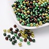 Choc-Mint Mix Pearlized Glass Pearl Beads HY-X006-4mm-04-1