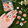 40Pcs 5 Styles Alloy Enamel Pendants ENAM-PH0002-86-3