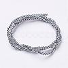 Non-Magnetic Synthetic Hematite Beads Strands G-G094-2mm-3