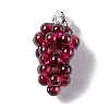 Natural Garnet Cluster Pendants X-G-G928-01P-1