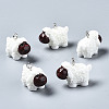 Opaque Resin Pendants X-RESI-S356-070-1