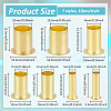 70Pcs 7 Styles Brass Column Compression Sleeves Ferrule KK-BC0015-15-2