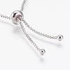 Long-Lasting Plated Adjustable Brass Slider Bracelets BJEW-P165-15E-4