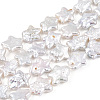 Natural Nucleated Baroque Keshi Pearl Beads Strands PEAR-S020-Z03-2-3