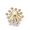 Brass Bead Caps KK-E767-02-3