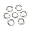 Tarnish Resistant 304 Stainless Steel Open Jump Rings X-STAS-R065-43-1