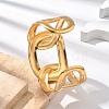 304 Stainless Steel Cuff Bangles for Women BJEW-B108-09G-3