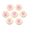 Opaque Resin Enamel Cabochons CRES-N031-028-2