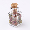 Glass Wishing Bottle Decorations AJEW-JD00004-3