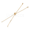 Rack Plating Adjustable Brass Slider Bracelet Making X-MAK-R025-02G-1-2